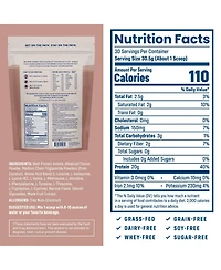NativePath Complete Beef Protein Powder Isolate – 20g Protein, Chocolate Flavor, 30 Servings