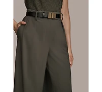 Donna Karan New York Women's City Bi-Stretch Pleated Wide-Leg Pants