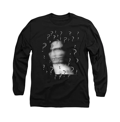 Batman Men's The Riddler Long Sleeve Adult Tee / T-Shirt