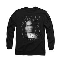 Batman Men's The Riddler Long Sleeve Adult Tee / T-Shirt