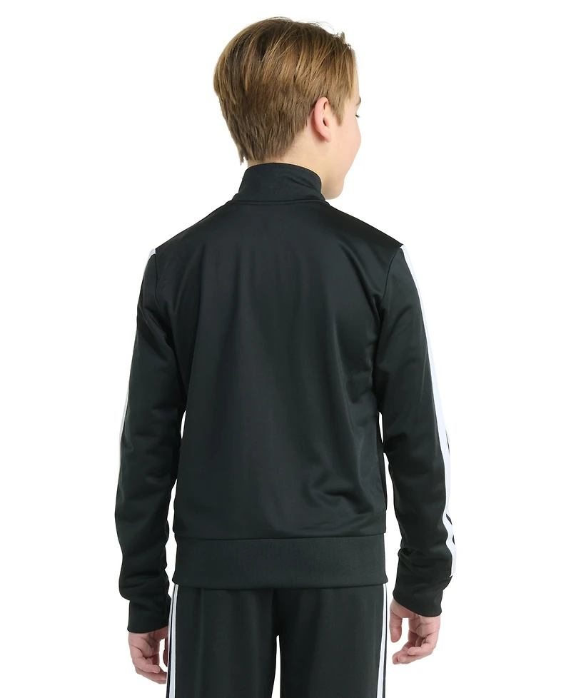 adidas Big Boys Long-Sleeve Full-Zip Essential Tricot Jacket
