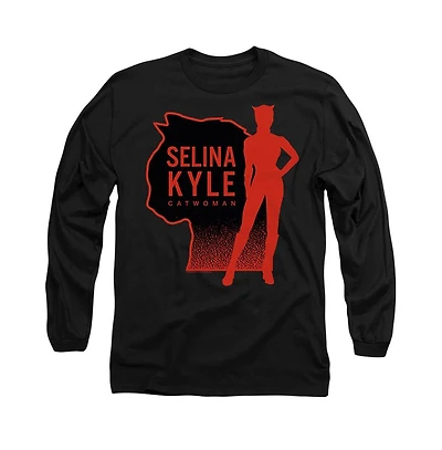 Batman Men's The Selina Kyle Catwoman Long Sleeve Adult Tee / T-Shirt