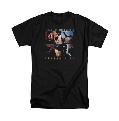 Batman Big & Tall Arkham City Escape Is Impossible Short Sleeve Adult Tee / T-Shirt
