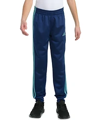 adidas Big Boys Elastic-Waistband 3-Stipe Tricot Jogger Pants
