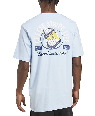 adidas Men's Cheese Life Stripe T-Shirt