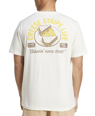 adidas Men's Cheese Life Stripe T-Shirt