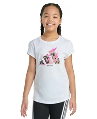 adidas Big Girls Short-Sleeve Essential Logo Graphic Cotton T-Shirt