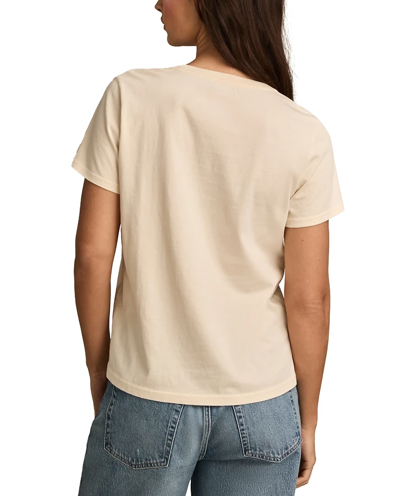Lucky Brand Women's Lotus Sun Classic T-Shirt