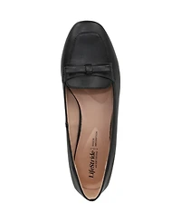 LifeStride Women's Claudine Square Toe Block Heel Ballerina Flats