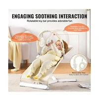 Slickblue Toddler Bouncer Folding Seat Chair 0-9 Months with Toy Bar