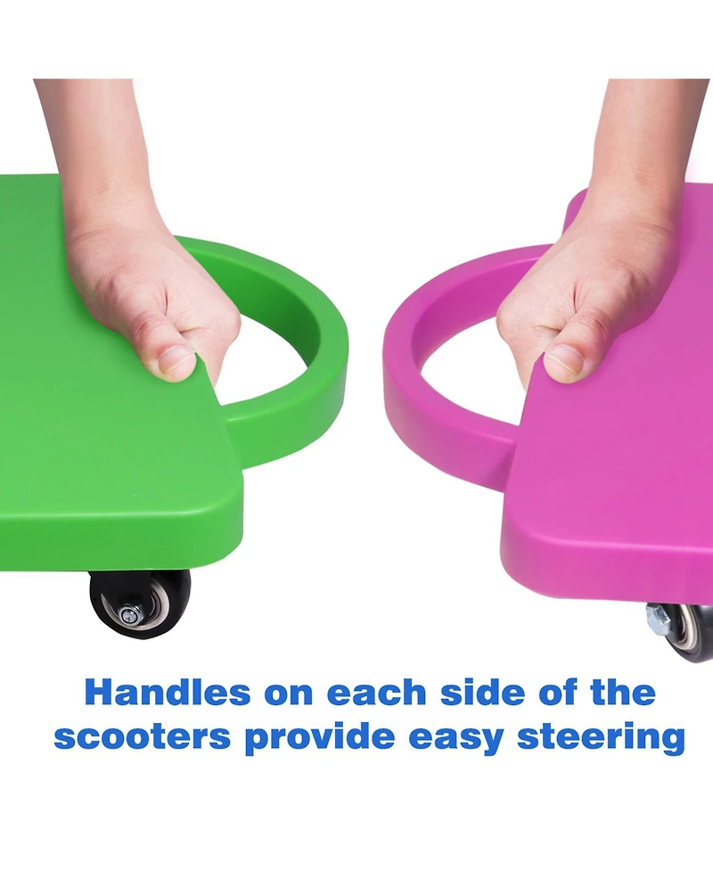 Floor Scooter Board with Handles, Sitting for Kids Indoor Play