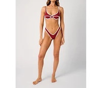 WeWoreWhat Women's Scoop Underwire Top
