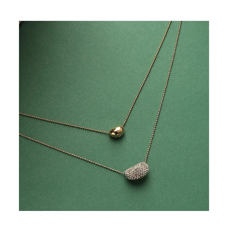 Sohi Bling Bean Multi-Layer Necklace