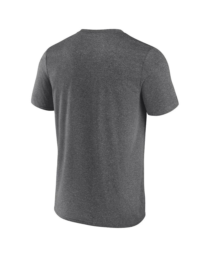 Fanatics Men's Heather Charcoal New Orleans Saints Quick Repeat Long Sleeve T-Shirt