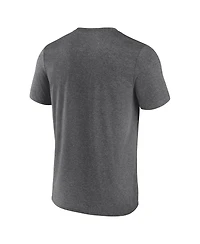 Fanatics Men's Heather Charcoal New Orleans Saints Quick Repeat Long Sleeve T-Shirt