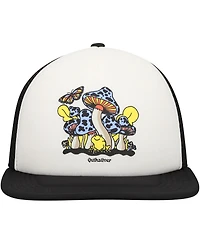 Quiksilver Men's White/Black Tripson Trucker Snapback Hat