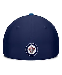 Fanatics Men's Navy/Blue Winnipeg Jets Authentic Pro Rink Team Code Flex Hat