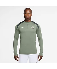 Nike Men's Green Chelsea 2025/26 Strike Drill Raglan Quarter-Zip Long Sleeve Sweatshirt