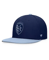 Fanatics Men's Navy Sporting Kansas City Sitter Snapback Hat