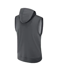 Nike Men's Anthracite Baltimore Orioles Authentic Collection City Connect Performance Sleeveless Pullover Hoodie