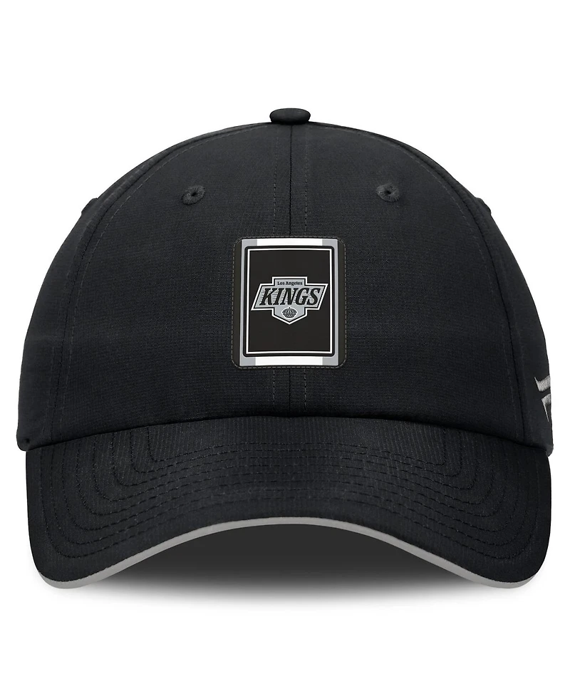 Fanatics Men's Black/Silver Los Angeles Kings Authentic Pro Ripstop Adjustable Hat