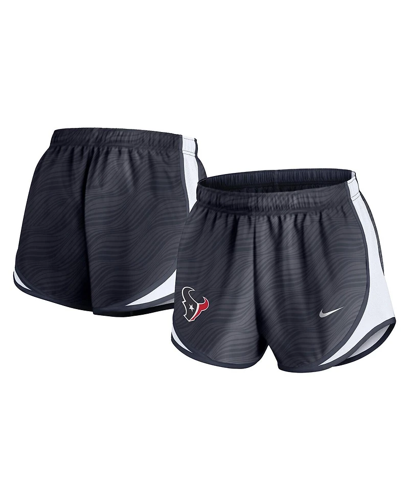 Nike Women's Navy Houston Texans Tempo Performance Shorts