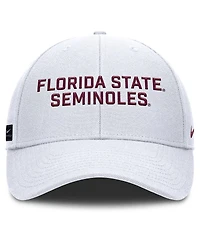 Nike Men's White Florida State Seminoles Rise Practice Adjustable Hat