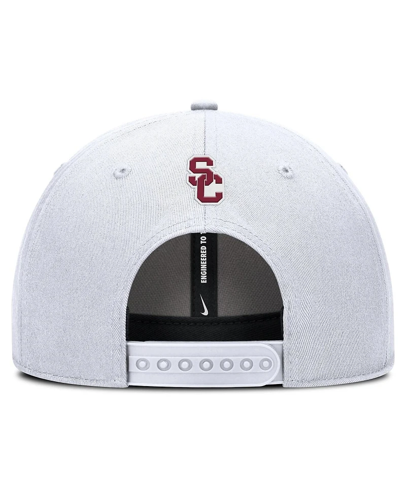 Nike Men's White Usc Trojans Rise Practice Adjustable Hat