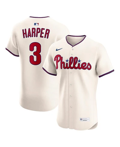 Nike Men's Bryce Harper Cream Philadelphia Phillies Alternate 2 Elite Jersey