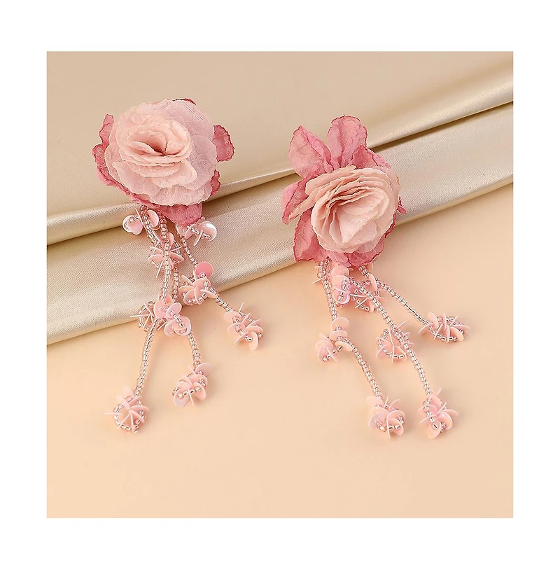 Sohi Maxi-Floral Drop Earrings