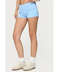Edikted Women's Meg Fold Over Shorts