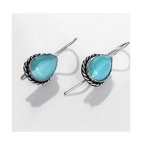 Sohi Teardrop-Stone Drop Earrings