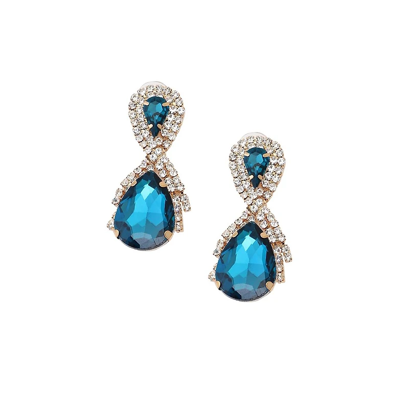 Sohi Teardrop Stone Drop Earrings