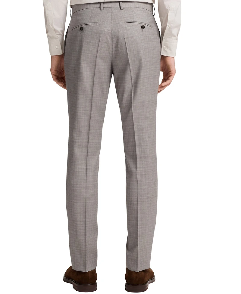 Boss by Hugo Men's Checked Virgin Wool Regular-Fit Suit