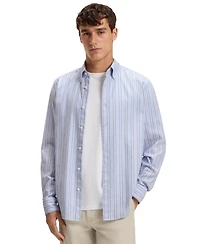 Boss by Hugo Men's Stretch-Cotton Dobby Regular-Fit Shirt