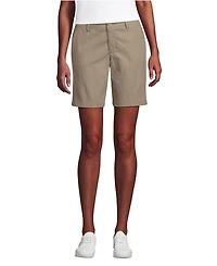 Lands' End School Uniform Women's Active Performance 9" Chino Shorts