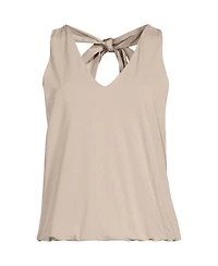 Lands' End Plus Lightweight Jersey Blouson Vneck Tank