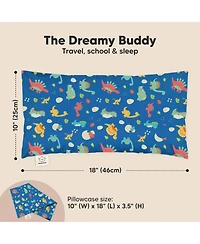 KeaBabies Toddler Buddy Pillow with Pillowcase, 10X18 Soft Cotton Pillows for Sleeping
