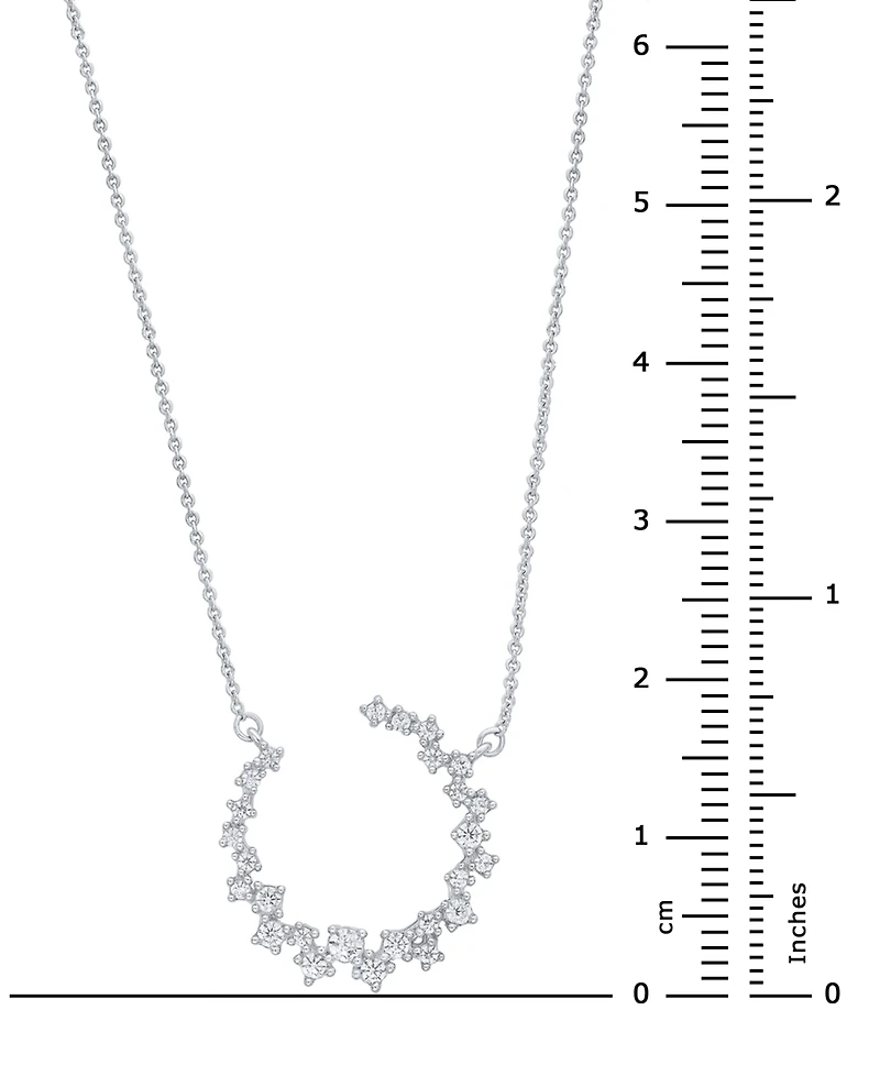 Diamond Scattered Necklace (3/8 ct. t.w.) in 10k White Gold