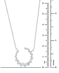 Diamond Scattered Necklace (3/8 ct. t.w.) in 10k White Gold