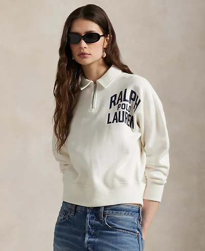 Polo Ralph Lauren Women's Logo Fleece Quarter-Zip Sweatshirt