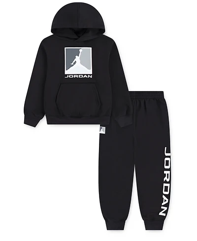 Jordan Little Boys 2-Piece Essentials Fleece Baseline Hoodie and Pants Set