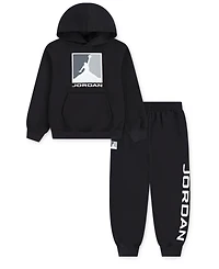 Jordan Little Boys 2-Piece Essentials Fleece Baseline Hoodie and Pants Set
