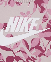 Nike Little Girls 2-Piece Floral Camo Sweatshirt and Leggings Set