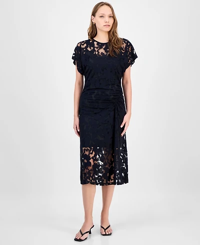 Boss Orange Women's Floral Lace Midi Dress