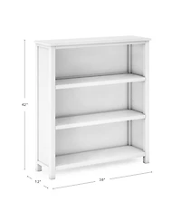Guidecraft Taiga 3-Shelf Bookcase - Navy: 42" Bookshelf and Storage Unit for Bedrooms or Playrooms, Wooden Shelving Books, Toys, School Supplies