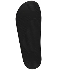A|X Armani Exchange Men's Logo Embossed Slip-On Slide Sandals