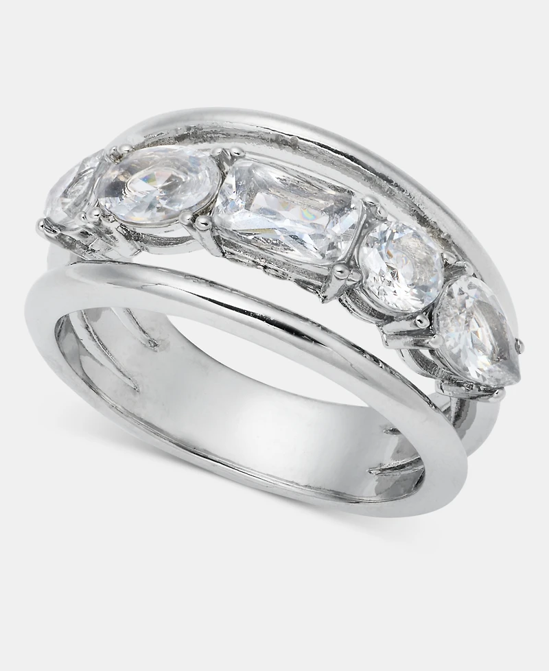 On 34th Multicolor Crystal Band Ring, Macy's Exclusive