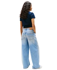 Tommy Jeans Women's Charlie Mid Rise Loose Wide Leg