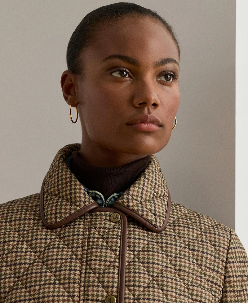 Lauren Ralph Women's Quilted Velboa-Lined Coat